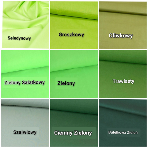 wybierz kolor bawełny wewnątrz