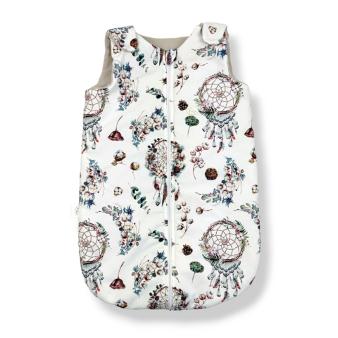 Śpiworek do spania - "Leśne Łapacze" Premium z muślin Lniany